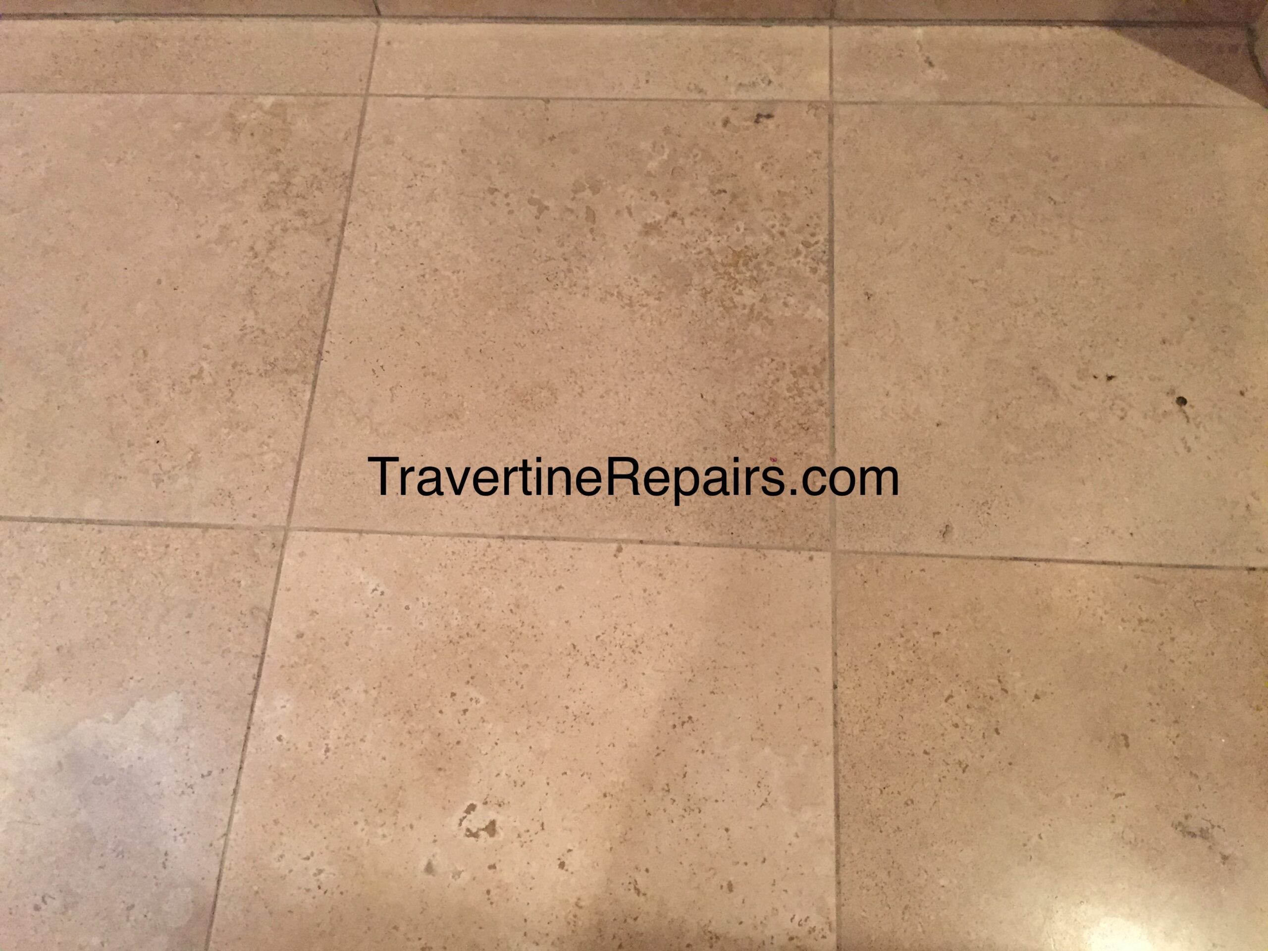 Tile Hole After Repair